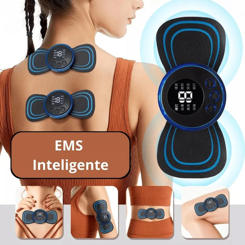 Mini massageador de pescoço EMS portátil