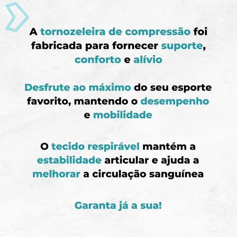 Tornozeleira de Compressão Ajustável, 1 pç